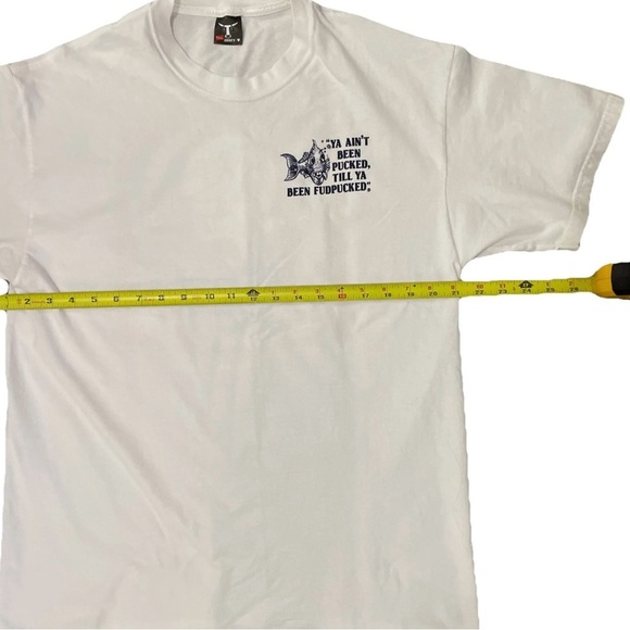 Vintage 90s Fudpucker’s “Ya Ain’t Been Pucked” T-Shirt Large Beach Bar Tee Funny - Picture 5 of 5